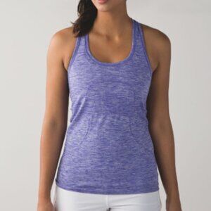 EC Lululemon Swiftly Tech Racerback - Heathered Iris Flower - Size 6